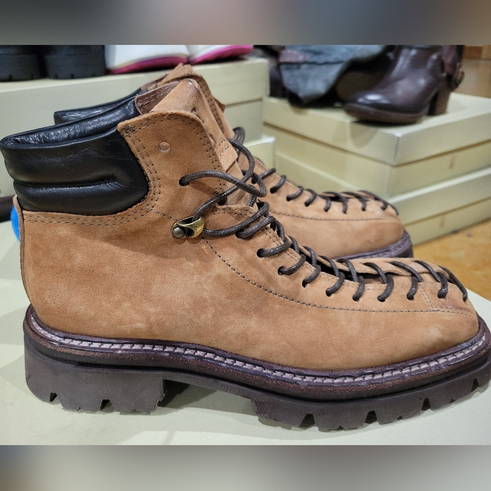 New A.S.98 Brown Leather Hiker Hiking Boots 37